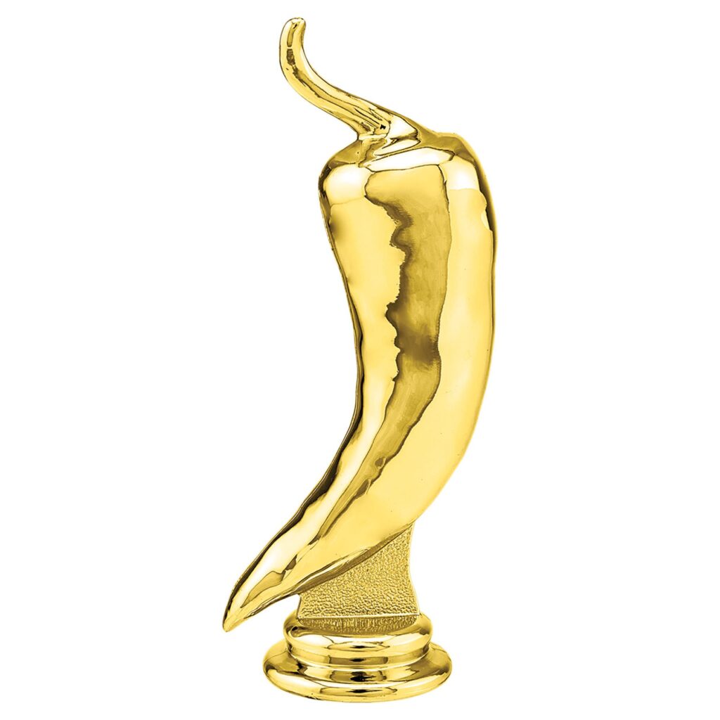5" Gold Chili Pepper Figure