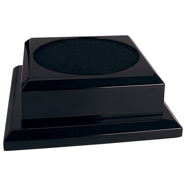 8" x 8" Black Royal Piano Finish Pedestal Base