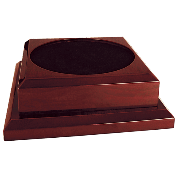 9" x 9" Rosewood Royal Piano Finish Pedestal Base