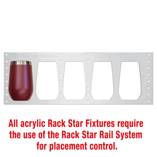 16 oz. Polar Camel Stemless Fixture-Holds 5