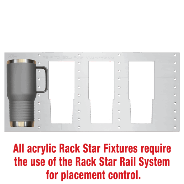20 oz. Polar Camel Travel Mug with Handle Fixture-Holds 4