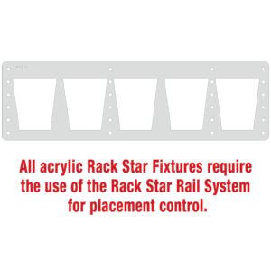 DG301S Glasses Only Rack Star Fixture-Holds 5