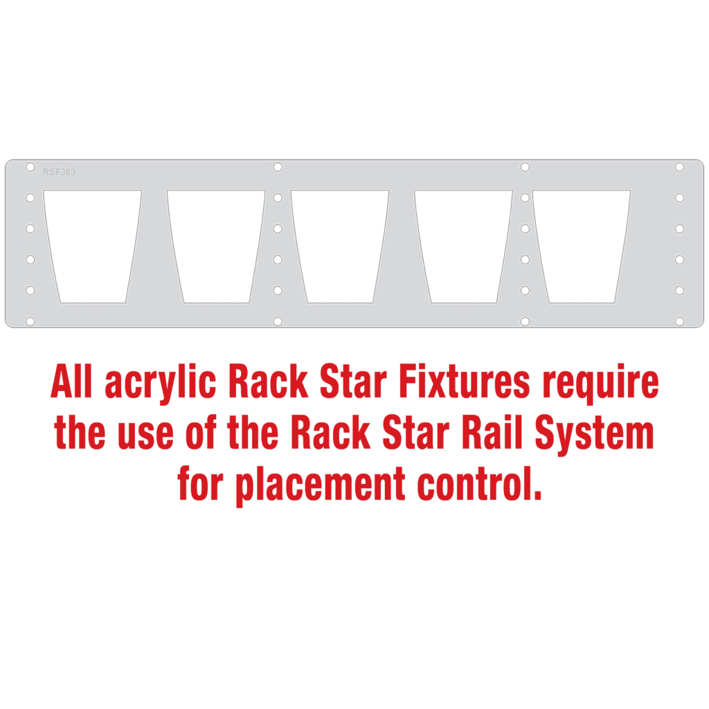 DG351S Glasses Only Rack Star Fixture-Holds 5