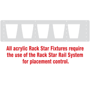 DG351S Glasses Only Rack Star Fixture-Holds 5
