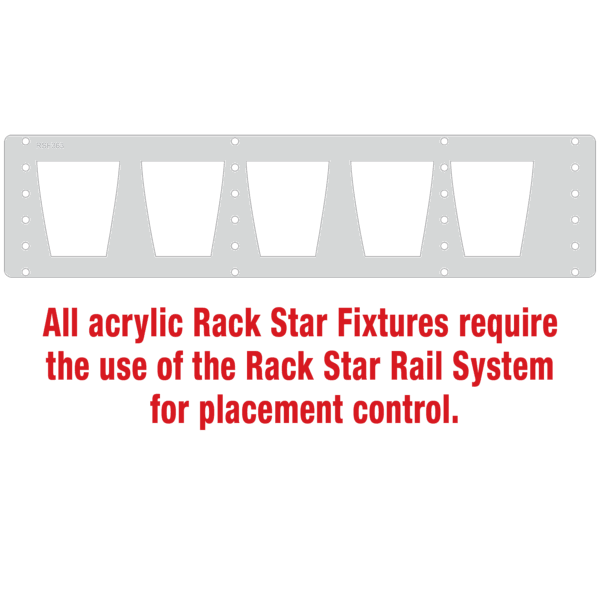 DG351S Glasses Only Rack Star Fixture-Holds 5