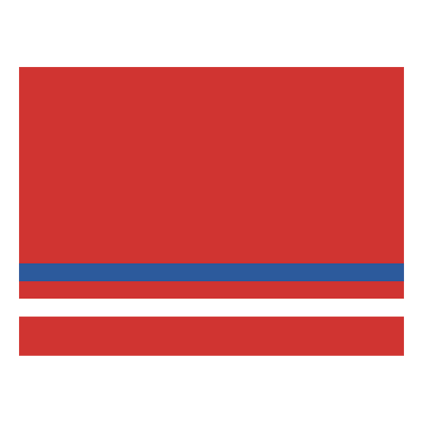 24" x 49" x 1/16" Red/White/Blue 3-Layer Gemini Duets Selects Trio