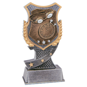 6" Swimming Shield Award
