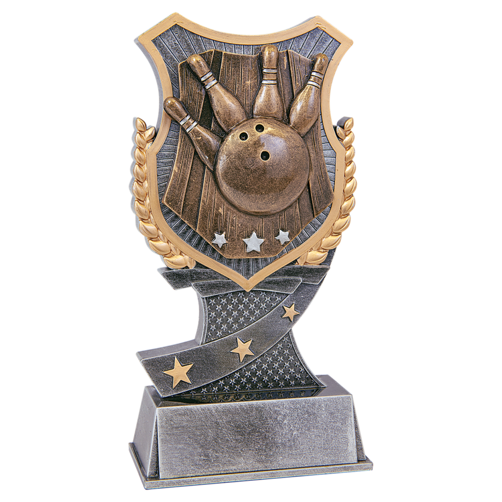 7" Bowling Shield Award