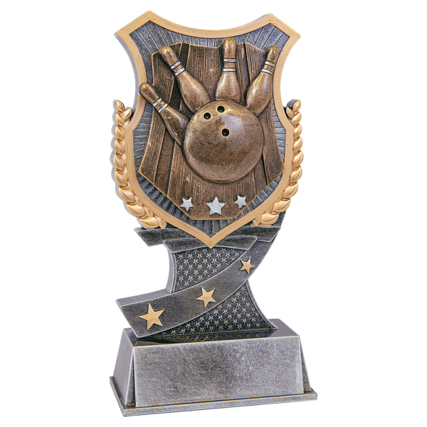 7" Bowling Shield Award