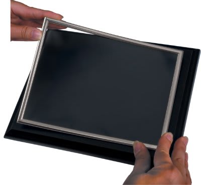 4" x 6" Silver Self-Adhesive Slide-in Frame