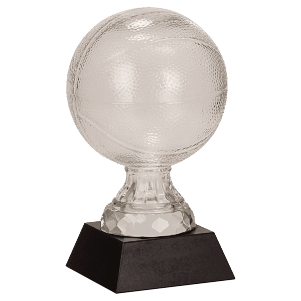7" Glass Basketball with Marble Base
