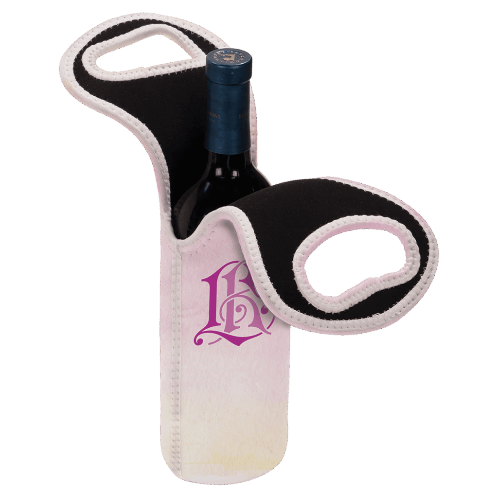 4 3/4" x 14 1/2" Sublimatable Insulated Wine Gift Bag