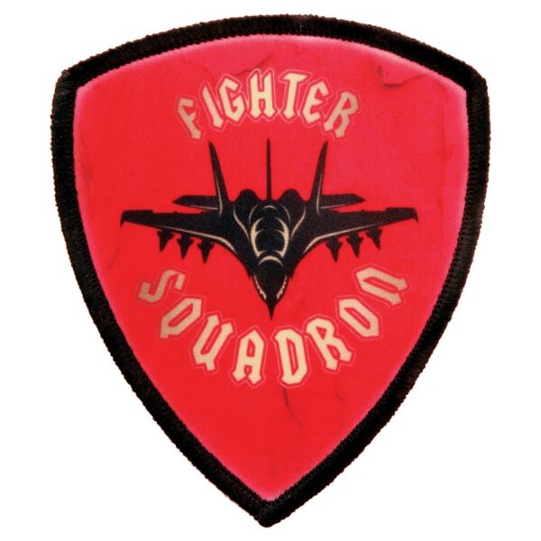 3" Shield Sublimatable Patch with Adhesive & Black Border