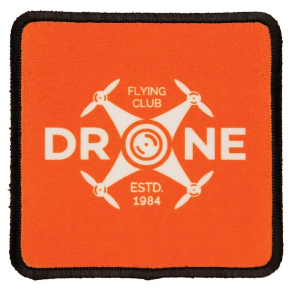 3" x 3" Square Sublimatable Patch with Adhesive & Black Border