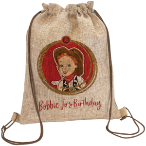 12" x  15" Burlap Sublimatable Back Sack