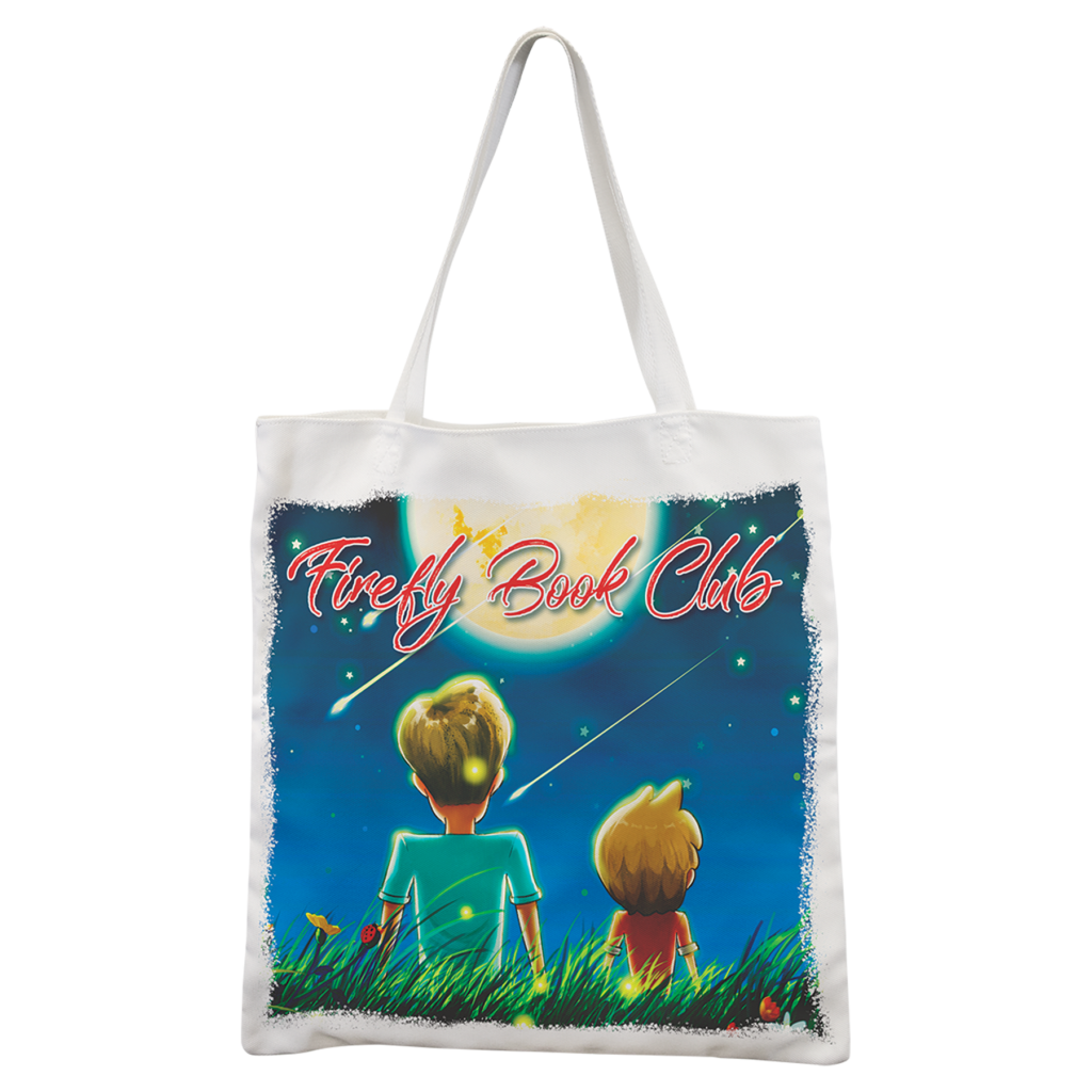 15 1/4" x 15 1/2" White Canvas Bag