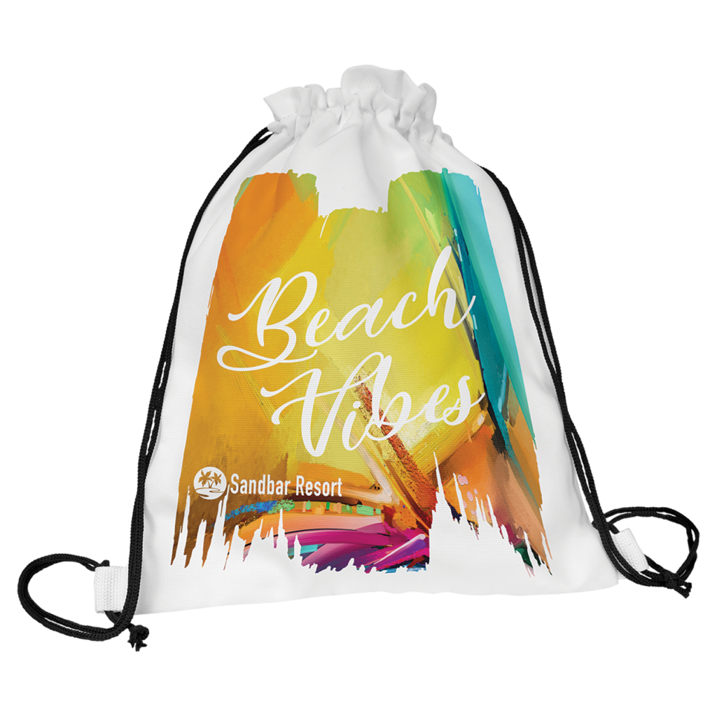 11 1/2" x 15" White Canvas Back Sack