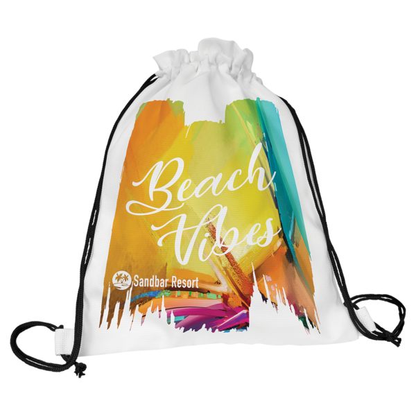 11 1/2" x 15" White Canvas Back Sack