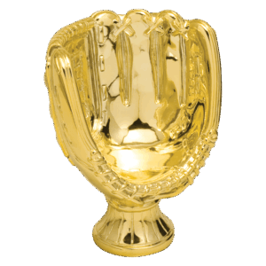 5" Gold Baseball/Softball Glove Resin