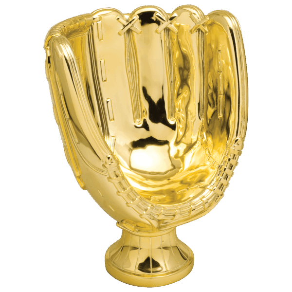 10 3/4" Gold Baseball/Softball Glove Resin