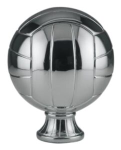 5 1/2" Silver Volleyball Resin