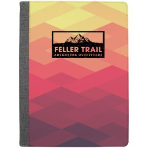 9 1/2" x 12" Subli-Tru Portfolio Full Front Sublimation wth Note Pad