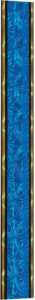 45" Blue/Gold Round Starlight Trophy Column