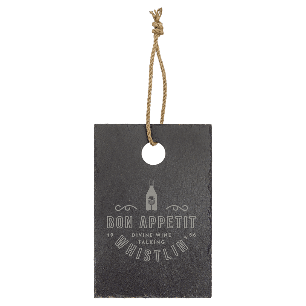 9" x 6" Rectangle Slate Cutting Board with Hanger String