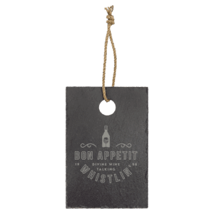 9" x 6" Rectangle Slate Cutting Board with Hanger String