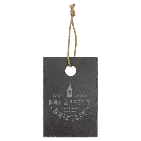 9" x 6" Rectangle Slate Cutting Board with Hanger String
