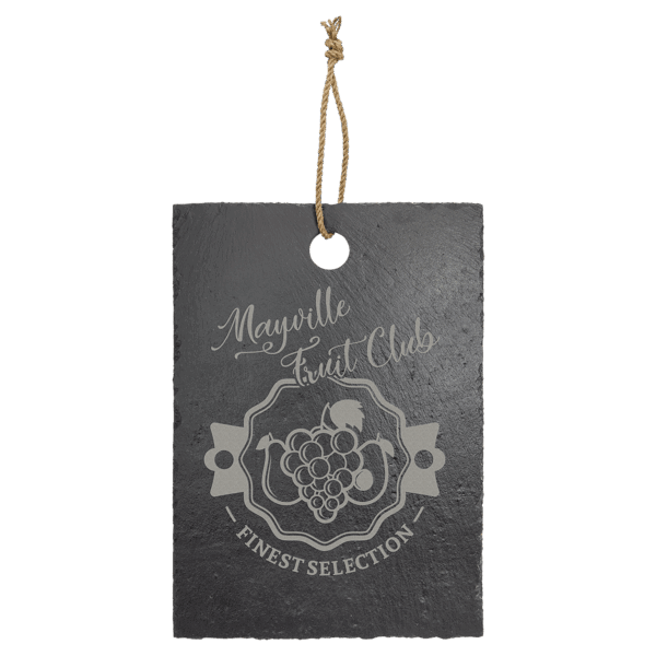 13 3/4" x 9 3/4" Rectangle Slate Cutting Board with Hanger String