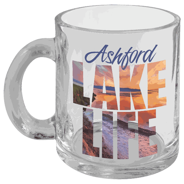 10 oz. Sublimatable Clear Glass Mug with Handle