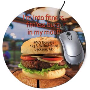 8" Round Sublimatable Neoprene Mouse Pad