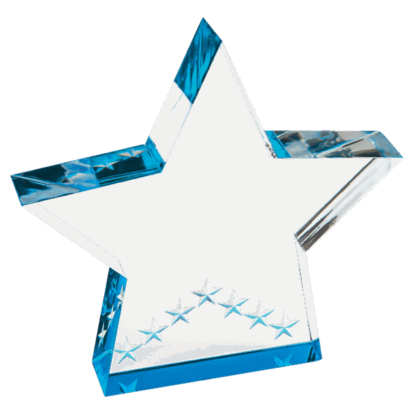 5" Blue Star Performer Acrylic