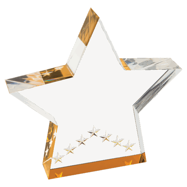 5" Gold Star Performer Acrylic