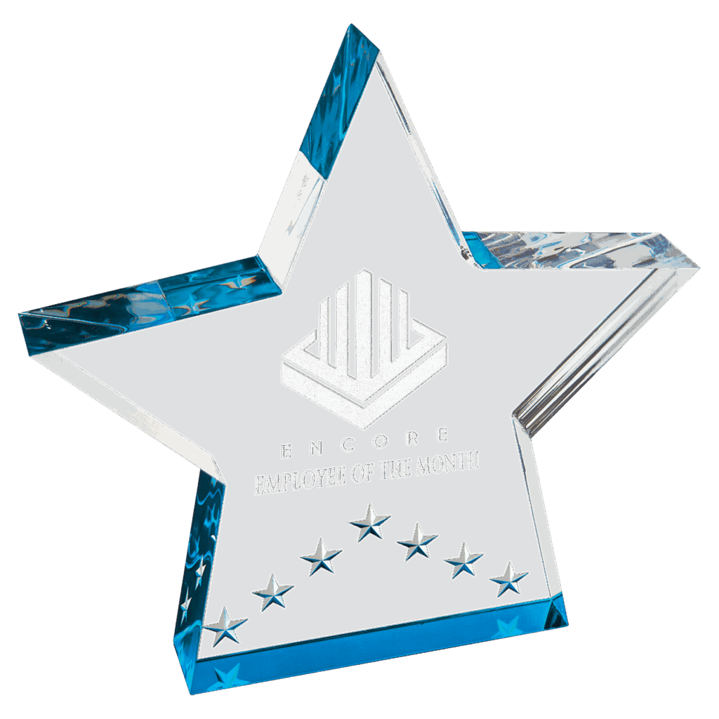6" Blue Star Performer Acrylic