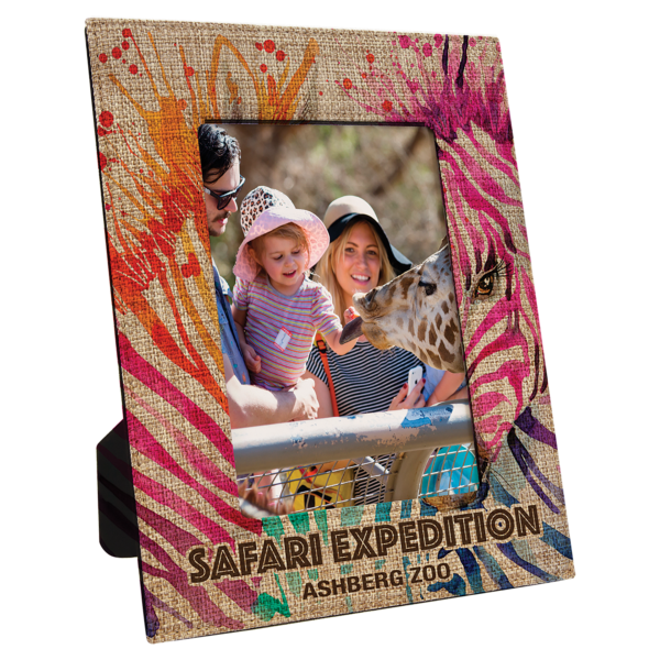 5" x 7" Sublimatable Burlap Photo Frame