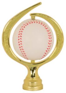 6" Color SOFT Swirl Baseball Spinner Plastic Figure