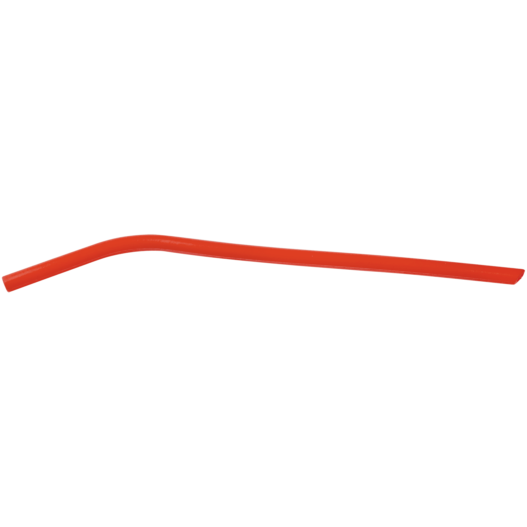 10" Red Small Silicone Straw
