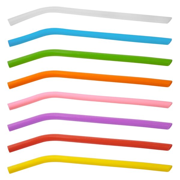 10" Large Silicone Straw Sample Set