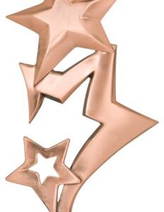 6" Bronze 3-Star Metal Figure