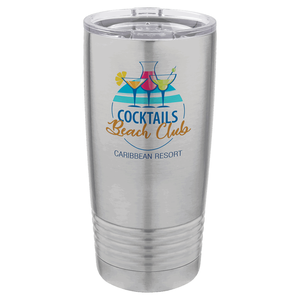 Sublimatable Polar Camel 20 oz. Stainless Steel Vacuum Insulated Tumbler w/Lid