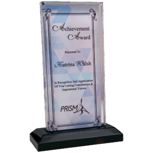 5" x 8" Sublimatable Rectangle Beveled Impress Acrylic