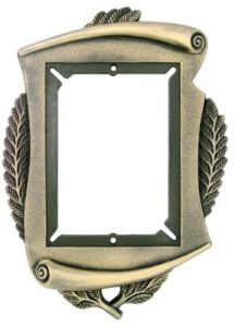 9" x 12 1/2" Metal Scroll Frame for Plaques