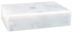 3" x 3" White Centerhole Countersunk Trophy Marble