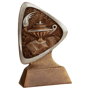 5 1/2" Lamp of Knowledge Triad Resin