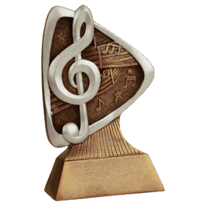 5 1/2" Music Triad Resin