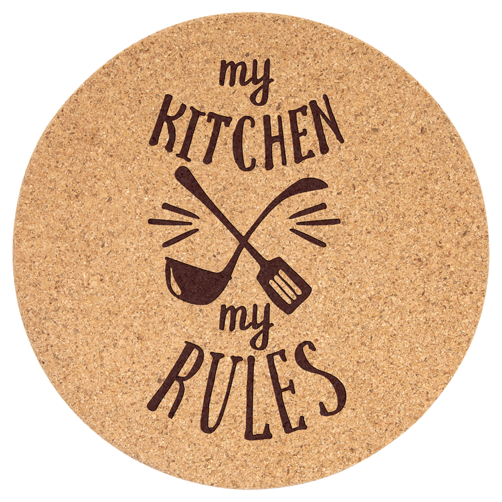 7 1/2" Round Cork Trivet