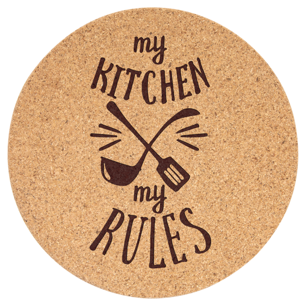 7 1/2" Round Cork Trivet