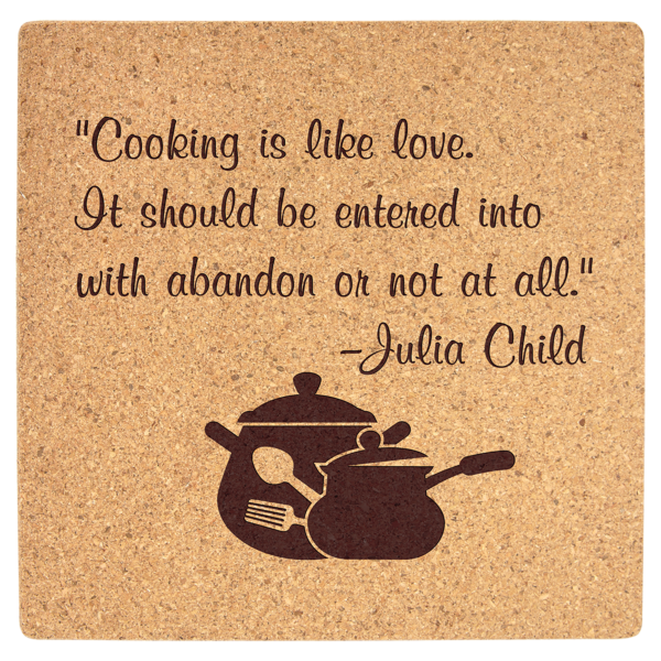 7 3/4" x 7 3/4" Square Cork Trivet